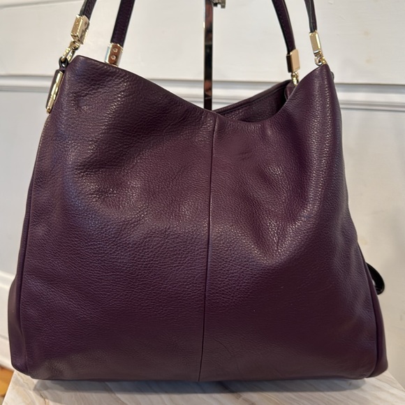 Coach Vintage Phoebe Pebbled Leather Tri-Compartment Shoulder Bag EUC - Picture 8 of 17